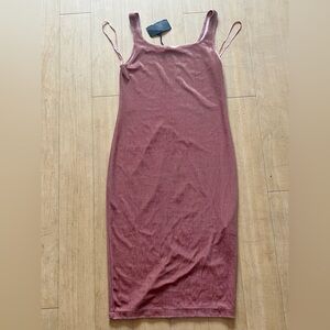 Sleeveless Pink Midi Dress